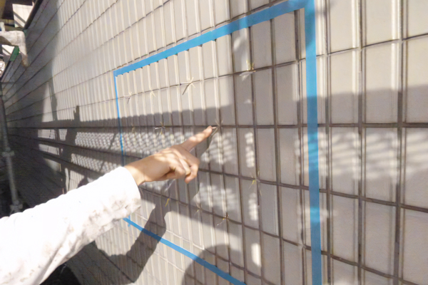 タイル剥落防止工事